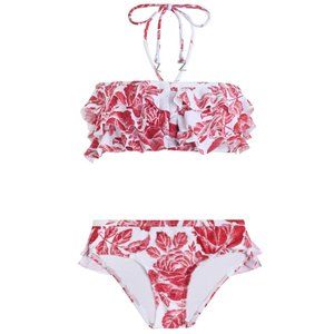Zimmermann Roza Frill Bandeau Bikini NWT